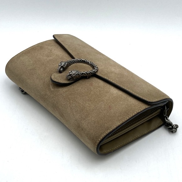 GUCCI Dionysus 401231 Shoulder Bag in Beige Suede for Women - Picture 2 of 11